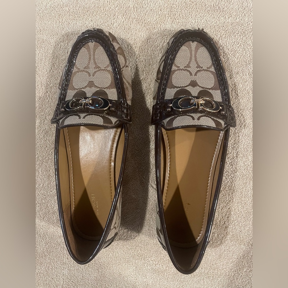 Coach Brown Loafers Elegant Flats